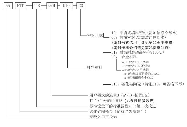 碳化硅泵-耐腐耐磨泵(图1)